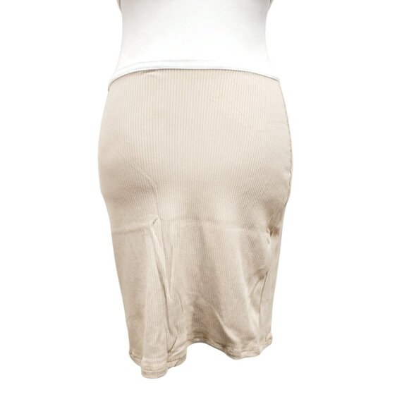 NauLon Womens Open Back Bodycon Dress Cut Out Waist Ribbed Ankle Length Size M - Picture 4 of 13